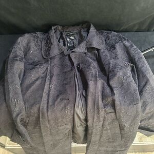 NWT lane Bryant duster metallic jacket-size 22-ID #269